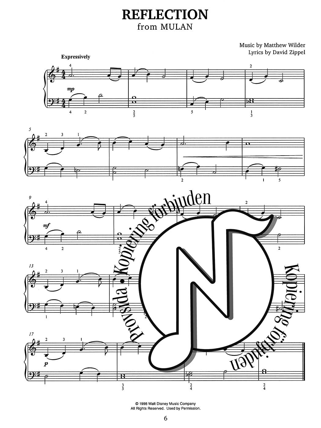 Disney: Graded Pieces for Piano