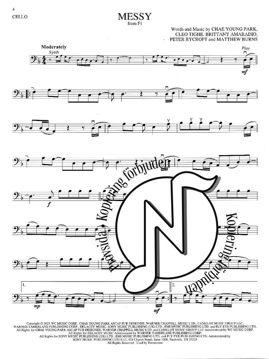 Songs From Kpop Demon Hunters, Minecraft, Wicked and More Top Movies (Cello)