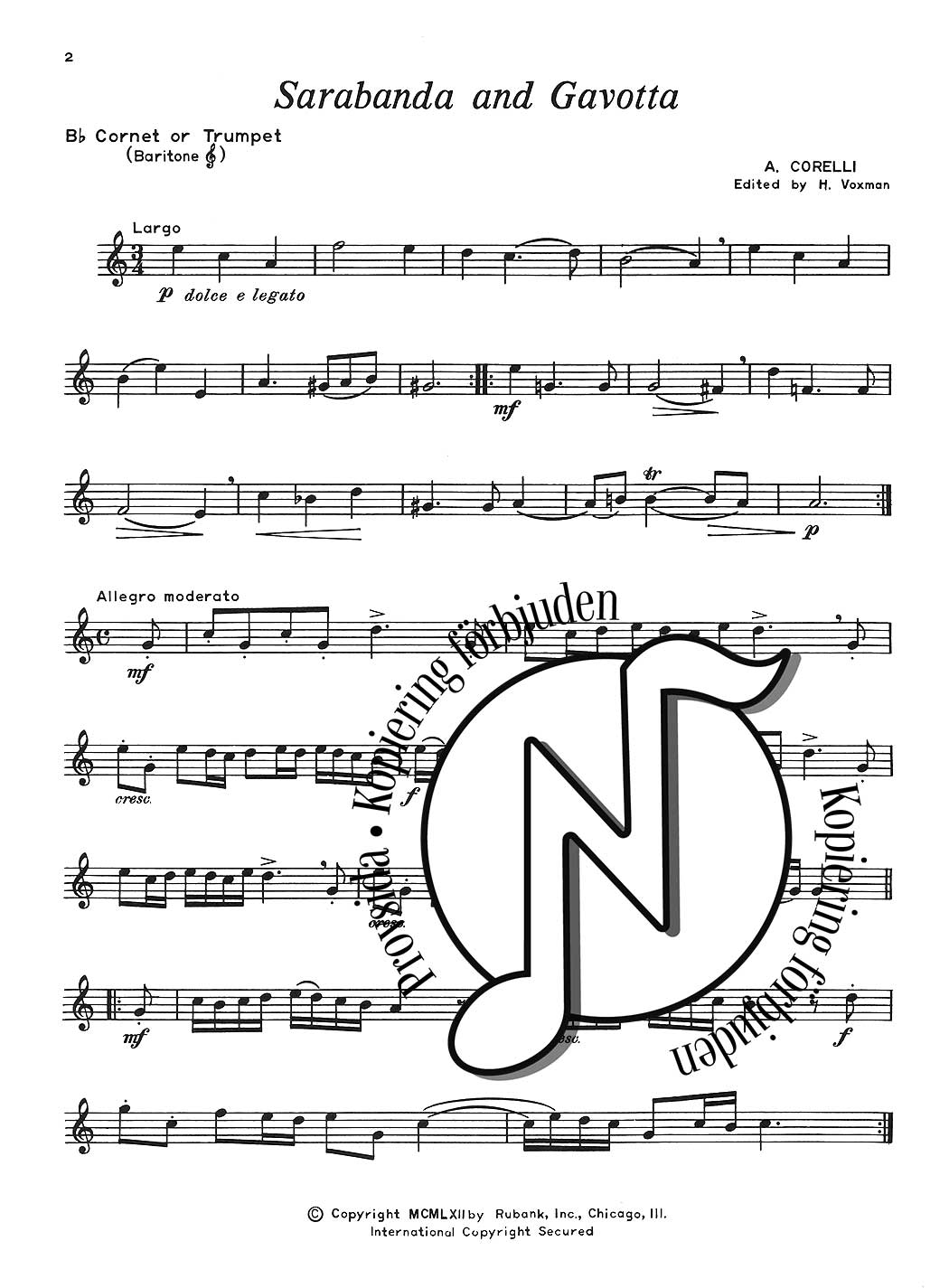 Concert and Contest Collection for Bb Cornet, Trumpet or Baritone