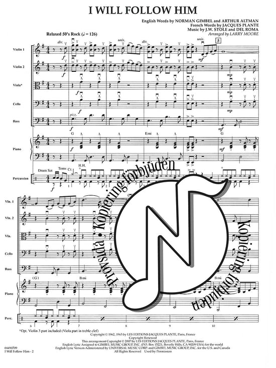 Pop Specials for Strings: I Will Follow Him (Easy Level)