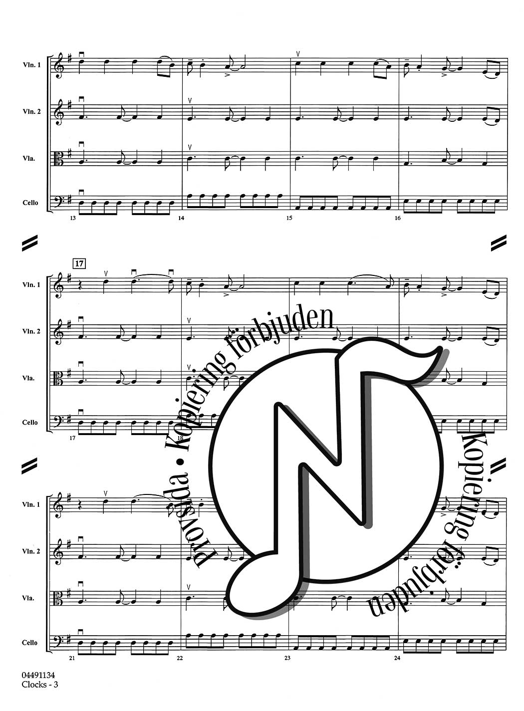 Pops for String Quartets: Clocks (Coldplay)