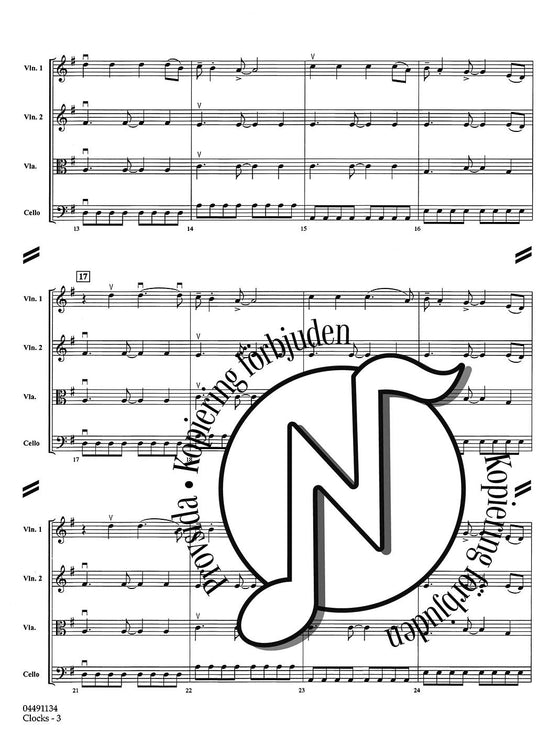 Pops for String Quartets: Clocks (Coldplay)