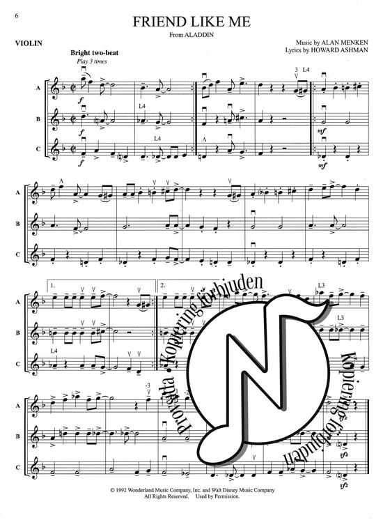 Flex-Pops for Strings: Disney (Violin)