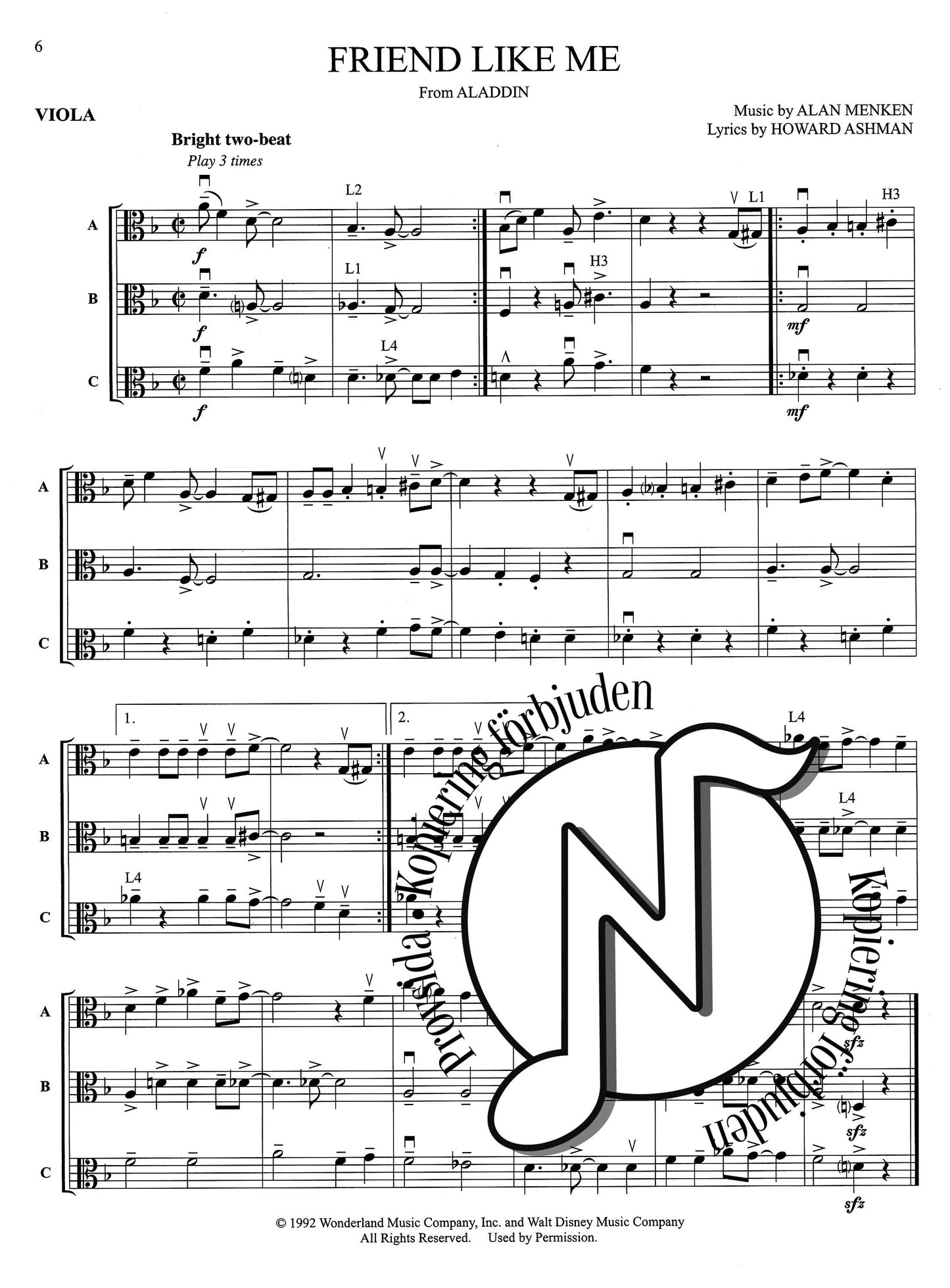Flex-Pops for Strings: Disney (Viola)