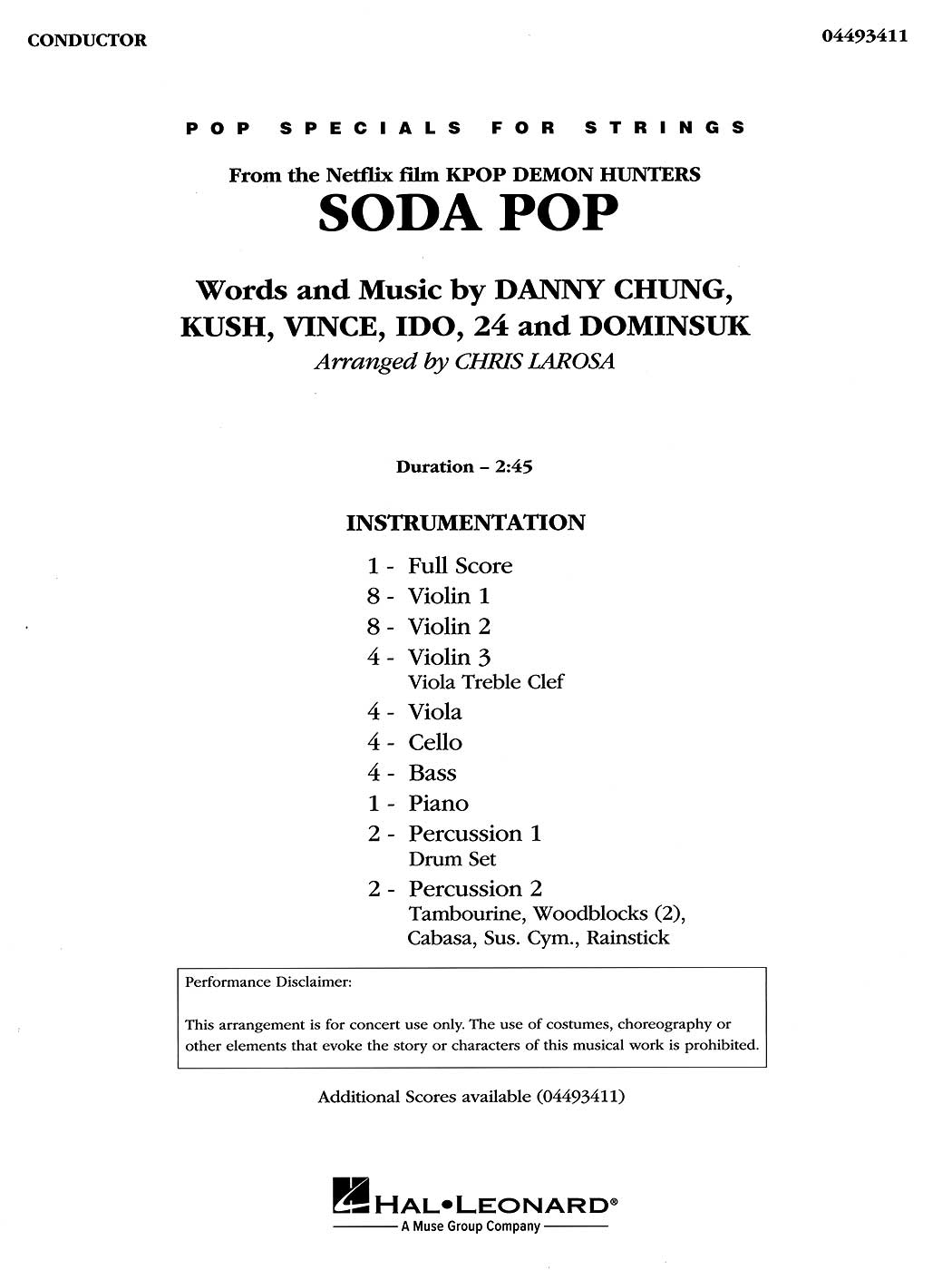 Pop Specials for Strings: Soda Pop (from Kpop Demon Hunters)
