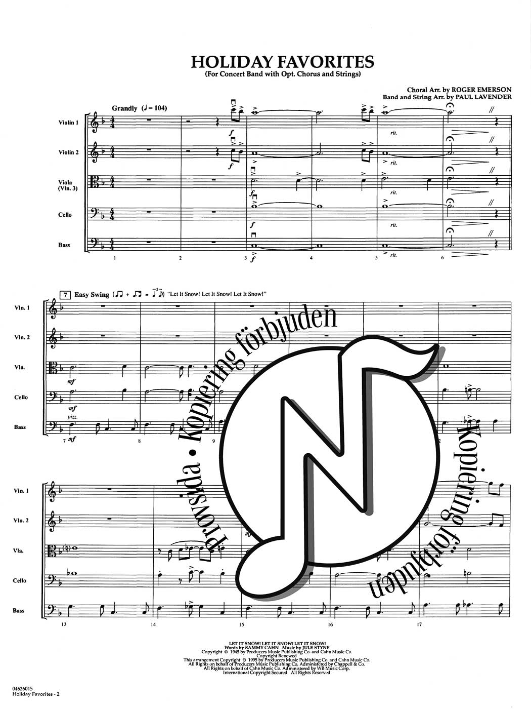Pop Specials for Strings: Holiday Favorites (A Christmas Medley)