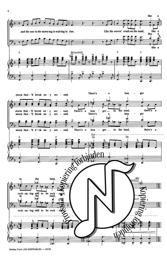 Medley from Les Misérables (SATB)