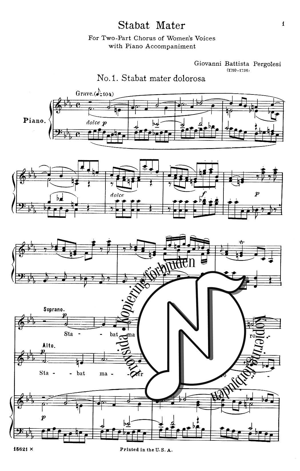 Stabat Mater SA+Piano