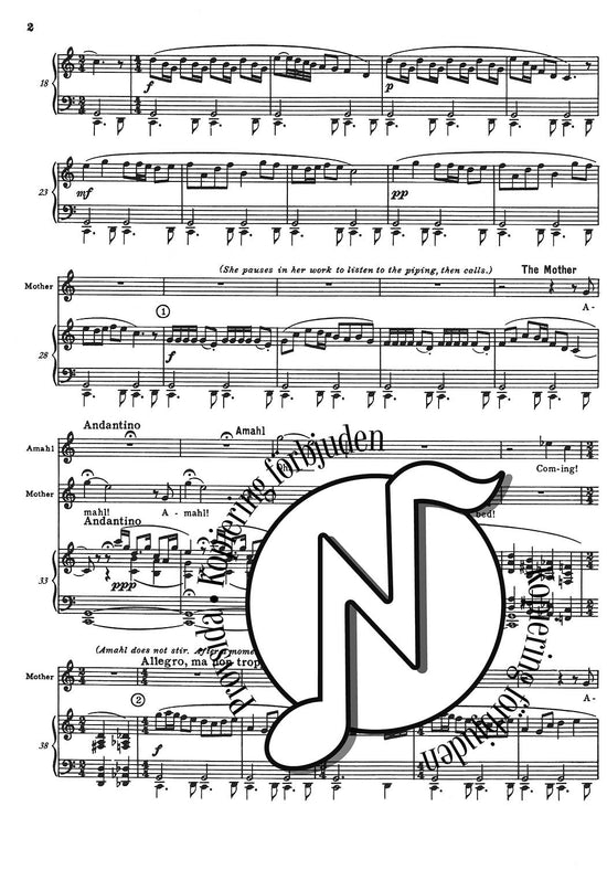 Amahl and the Night Visitors (Vocal Score)