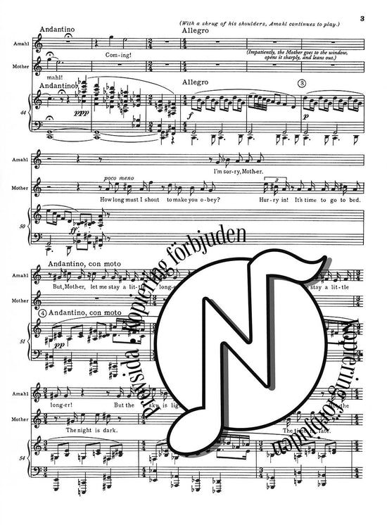 Amahl and the Night Visitors (Vocal Score)
