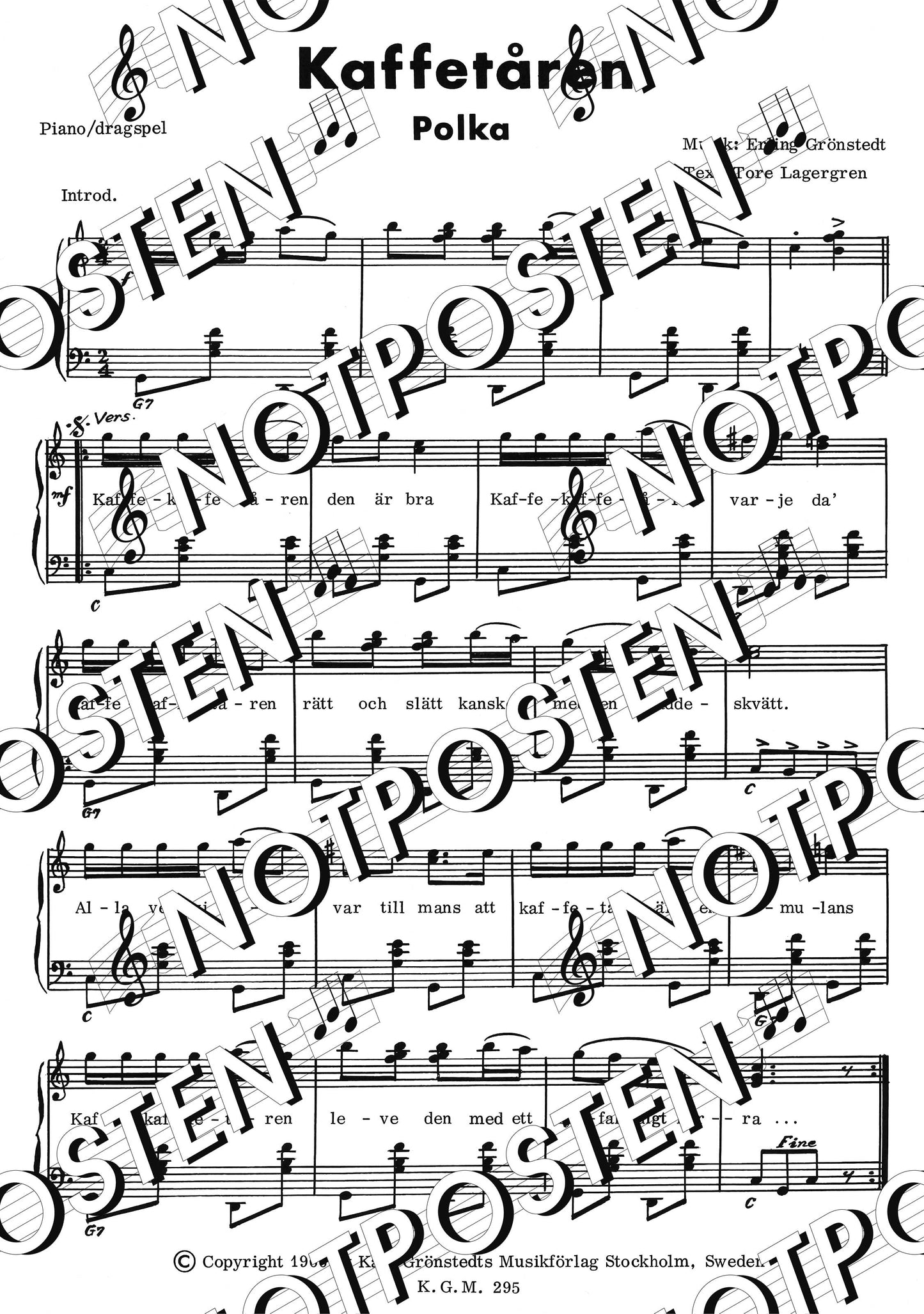 Kaffetåren (Piano/Dragspel)