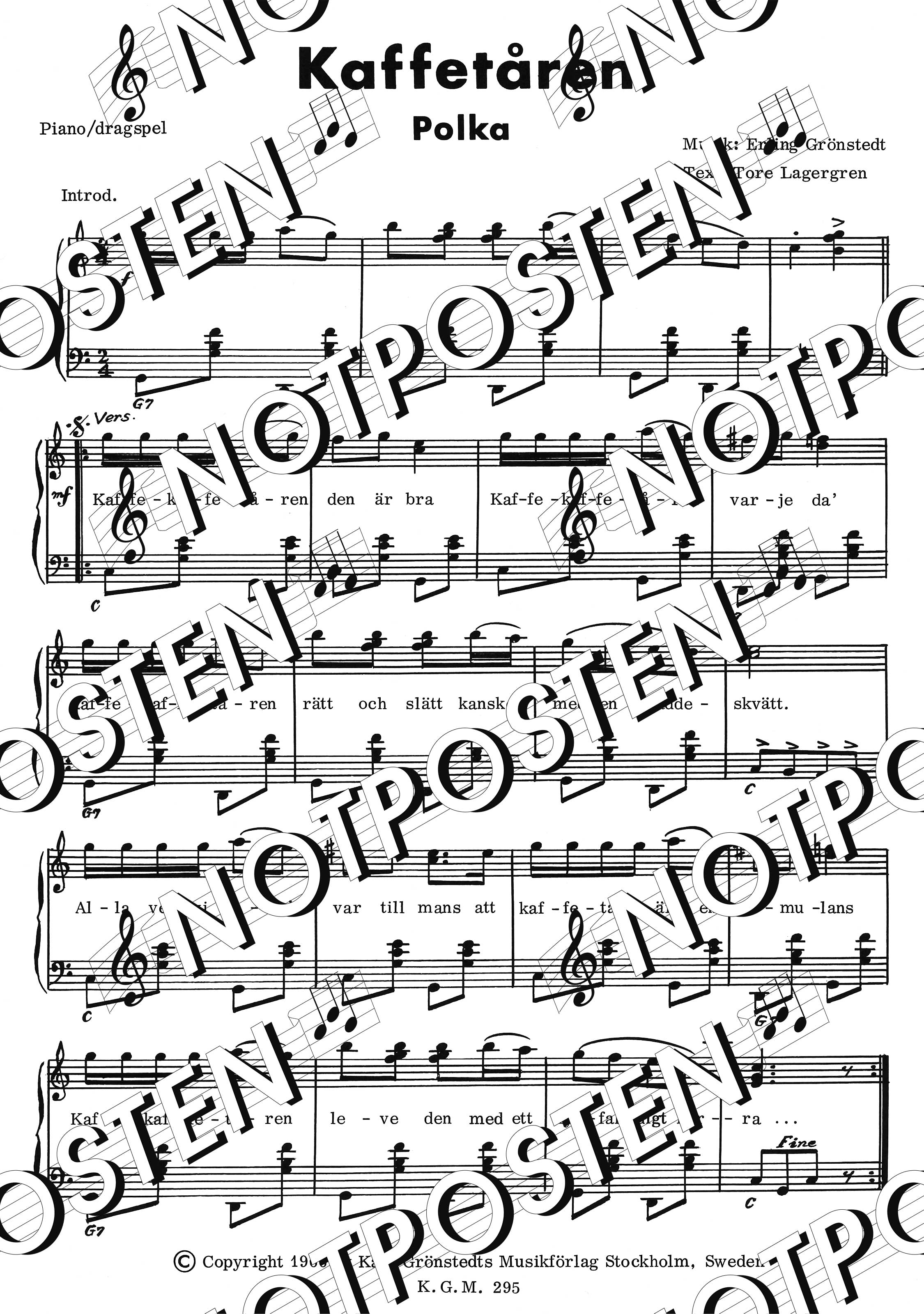 Kaffetåren (Piano/Dragspel)