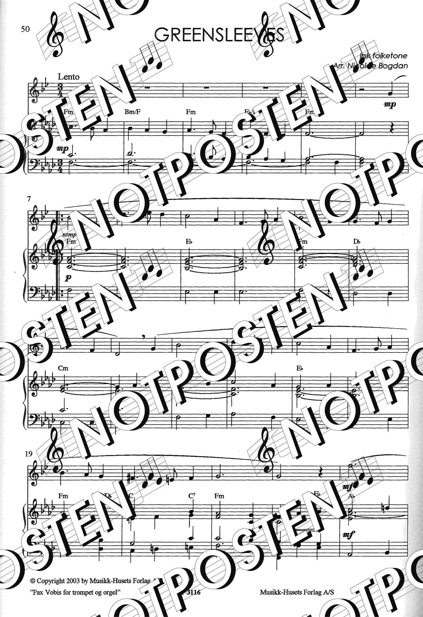 Pax Vobis Trumpet & Orgel