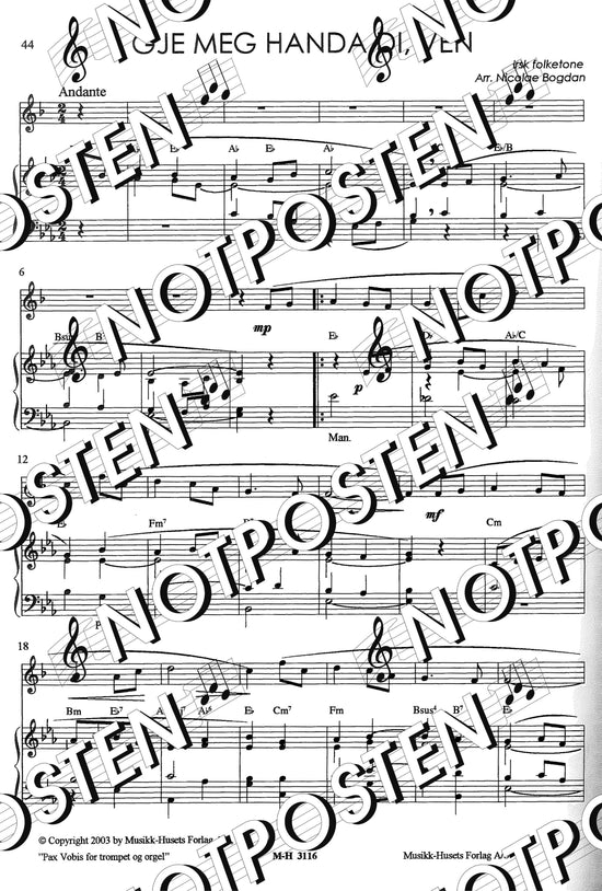 Pax Vobis Trumpet & Orgel
