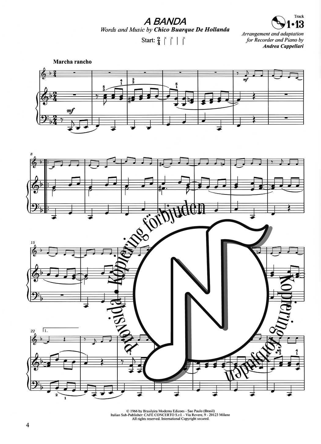 Anthology Recorder & Piano Latin Duets