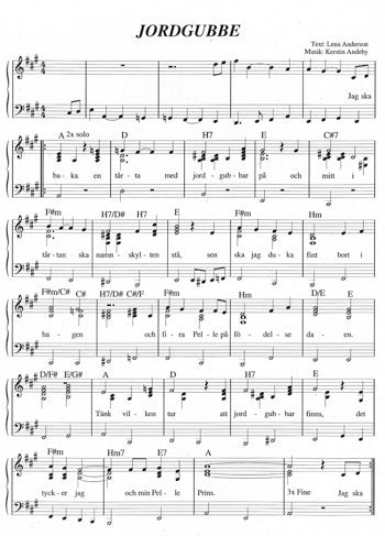 Majas alfabetssånger: Pianoboken