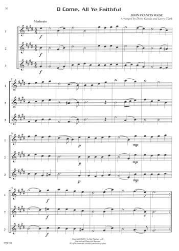 Compatible Trios for Christmas Alto Saxophone