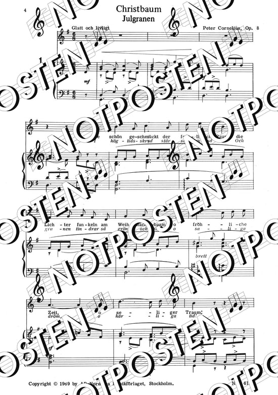 Julsånger: Sex sånger för en röst och piano