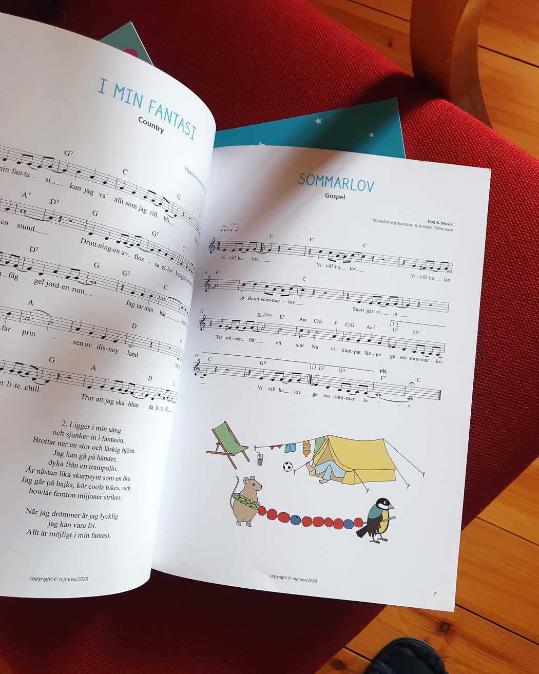 I min fantasi: och fyra andra sköna låtar (Sånghäfte)