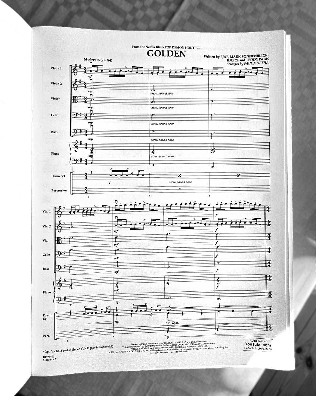 Pop Specials for Strings: Golden (from the Netflix film KPop Demon Hunters)