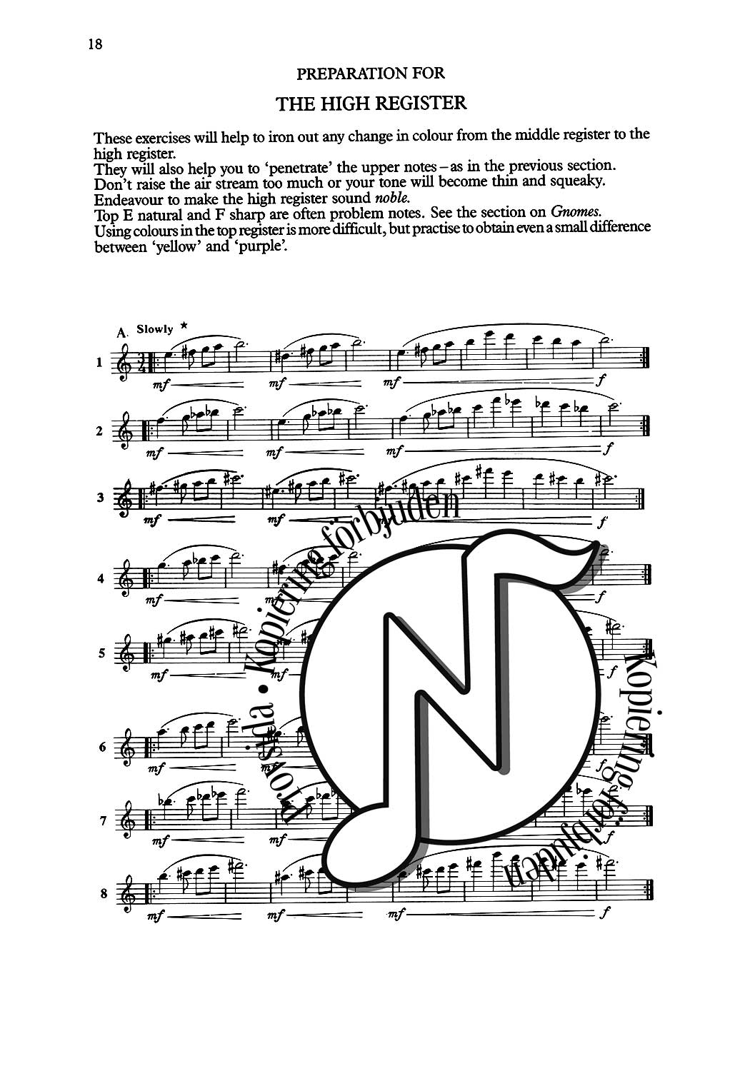 Trevor Wye: Practice Book for the Flute Book 1 Tone