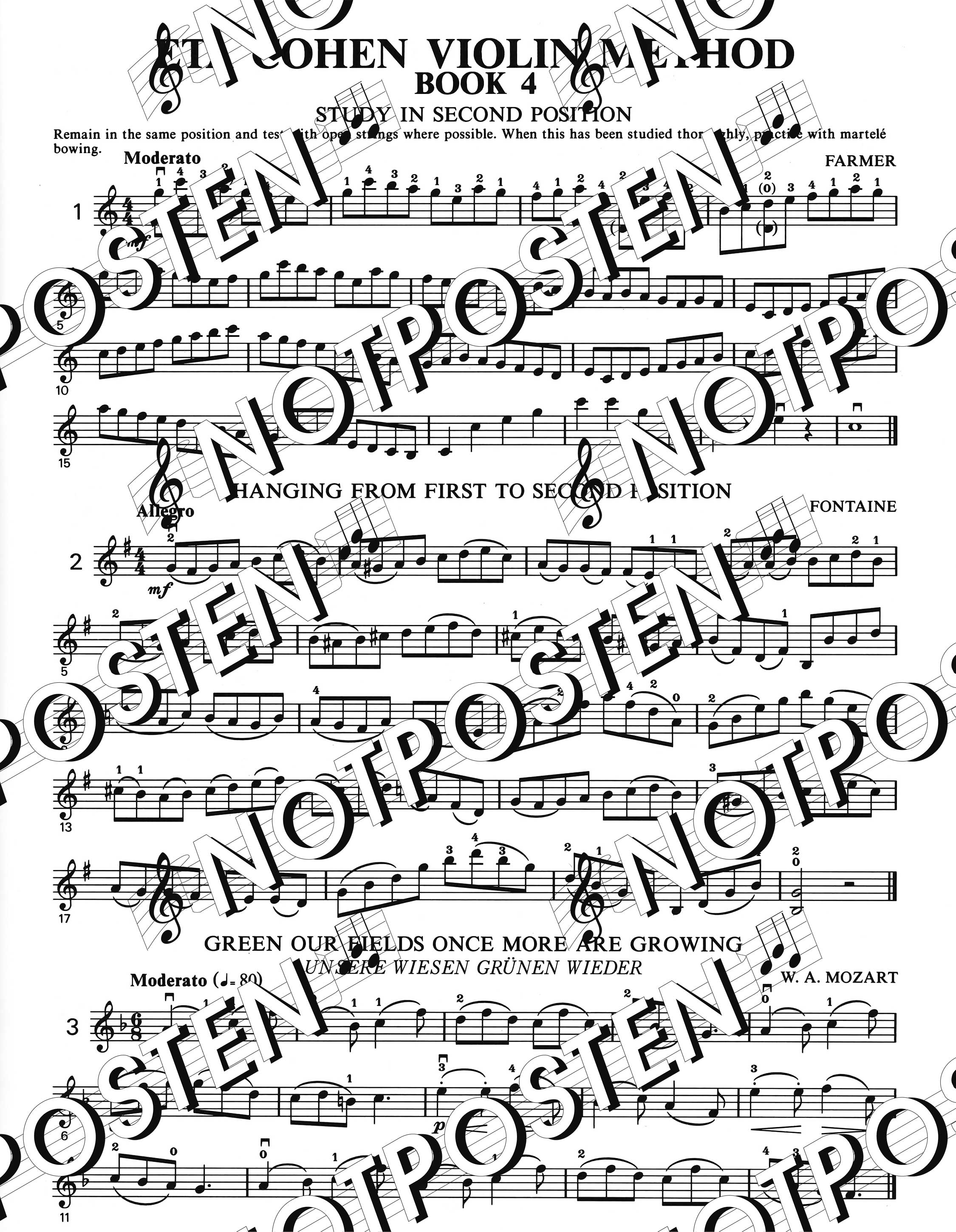 Eta Cohen Violin Method Book 4