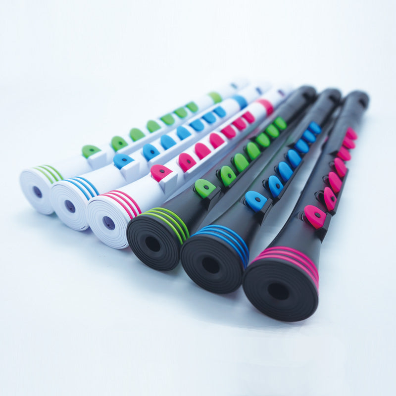 Blockflöjt Nuvo Recorder+ Barockgrepp Svart/Grön