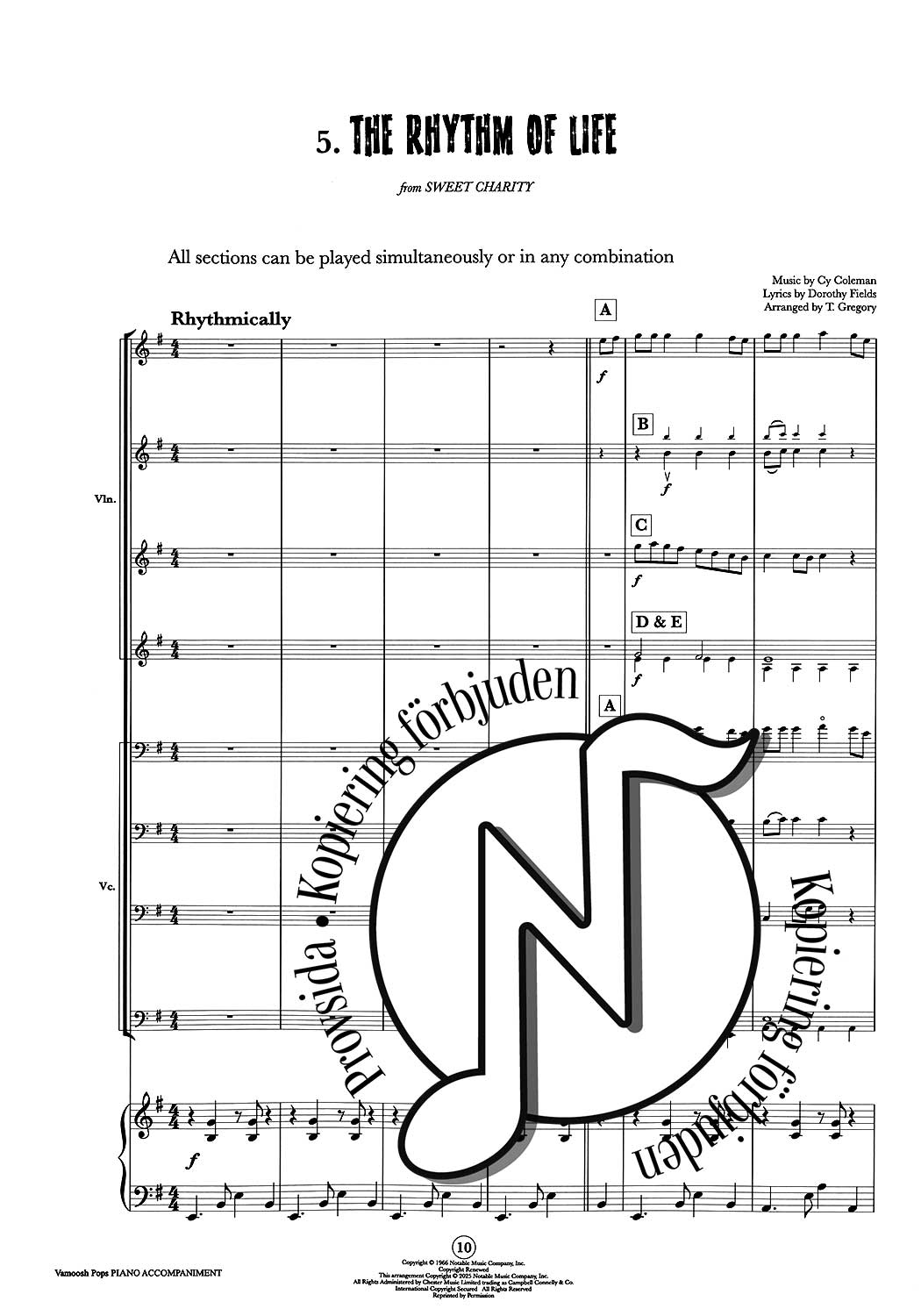 Vamoosh Pops Piano Accompaniment