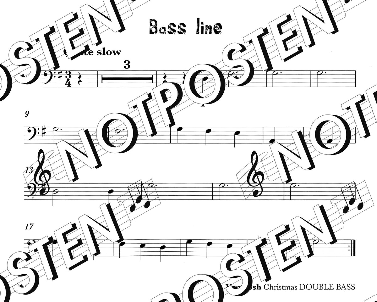 Vamoosh Christmas Double Bass
