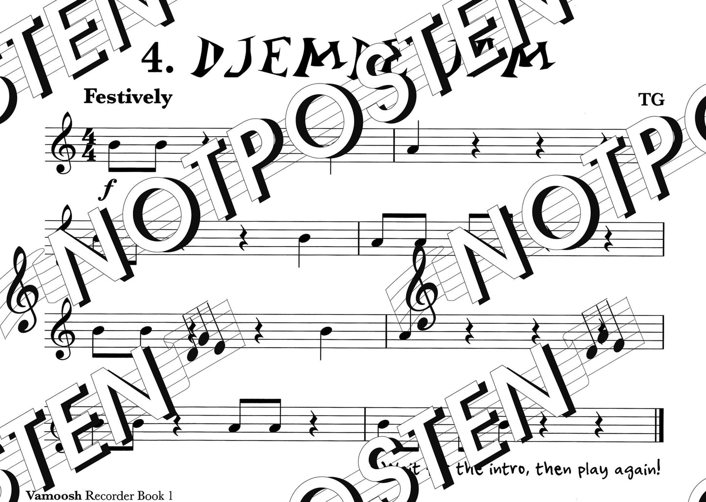 Vamoosh Recorder Book 1