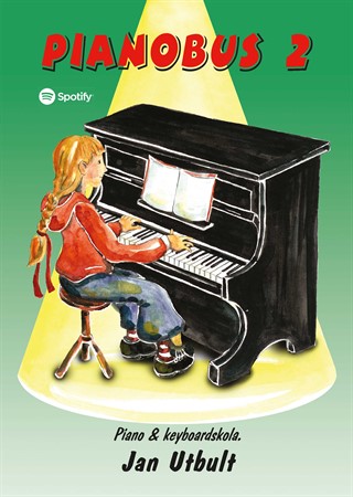 Omslag till pianoskolan Pianobus 2: Piano & keyboardskola - boken för dig som vill bli pianist