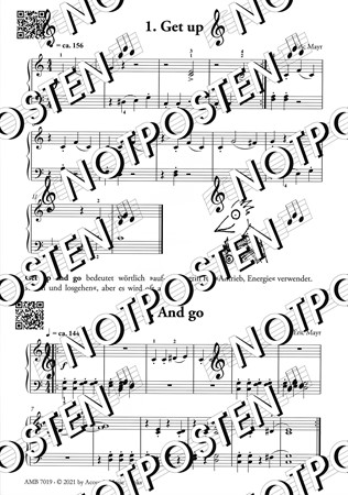 Notbild från nothäftet Piano Puzzle: Eric Mayr