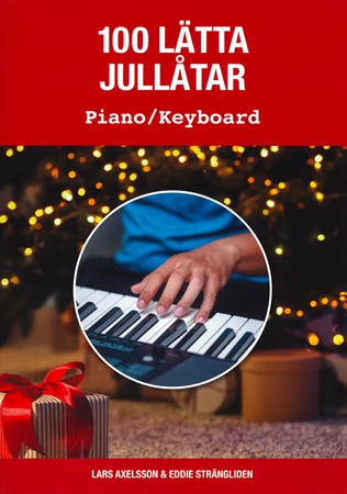 Omslag till 100 lätta jullåtar Piano/Keyboard