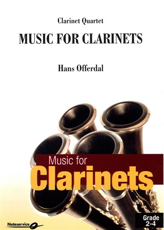 Omslag till Clarinet Quartet: Music for Clarinets med noter till klarinettkvartett