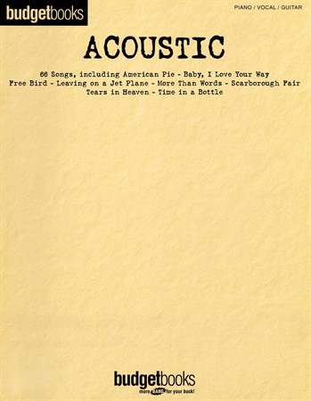 Omslag till Acoustic Budget Books PVG